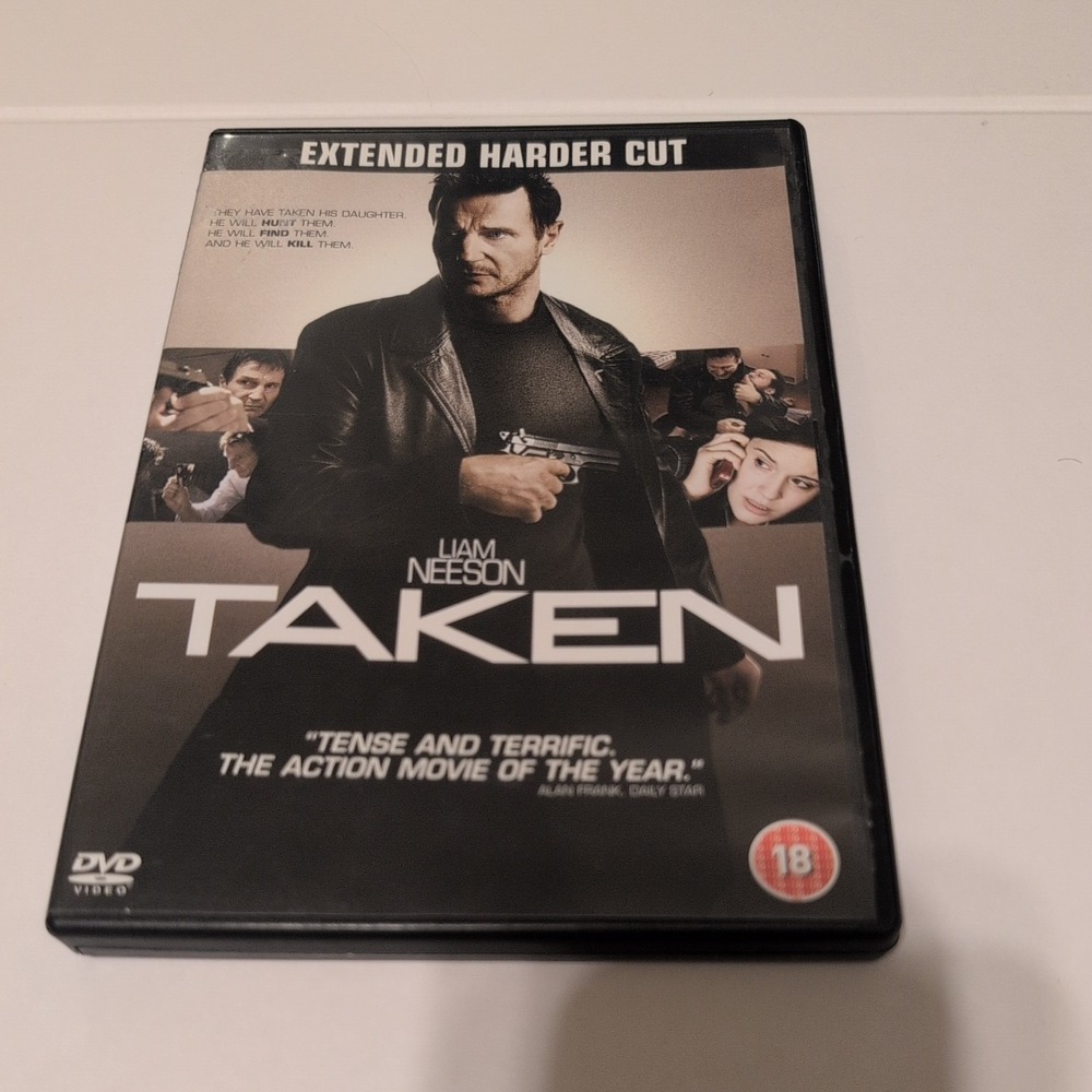 Taken Extended Harder Cut DVD 2008 Liam Neeson Action Movie Region 2